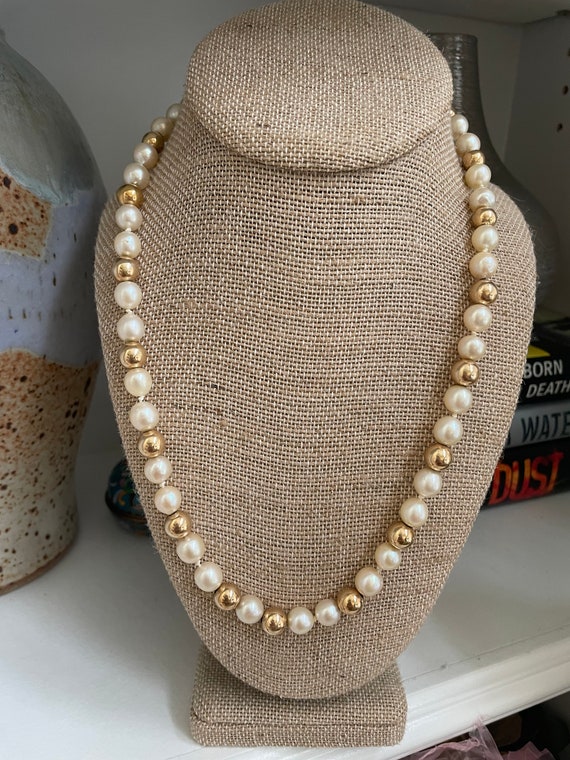 14k necklace with pearls