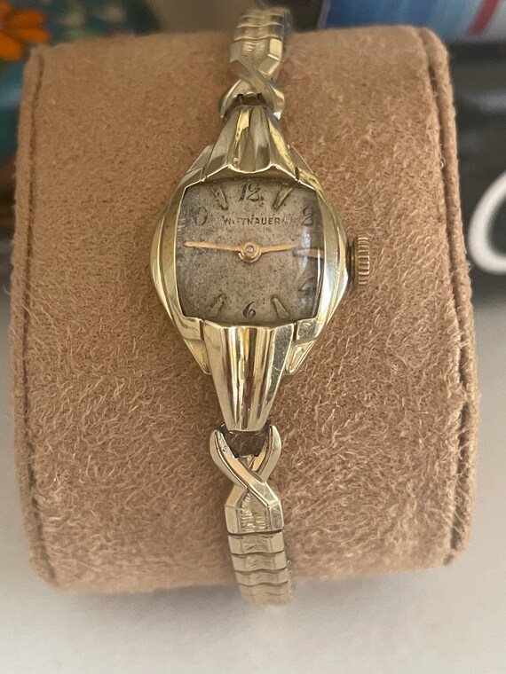 Wittnauer women's watch vintage 14k Gem