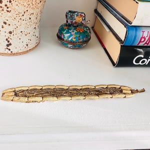 Vintage gold tone bracelet