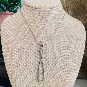 Lia Sophia crystal necklace pendant