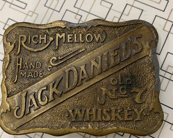 Vintage Jack Daniel’s Whiskey Belt Buckle