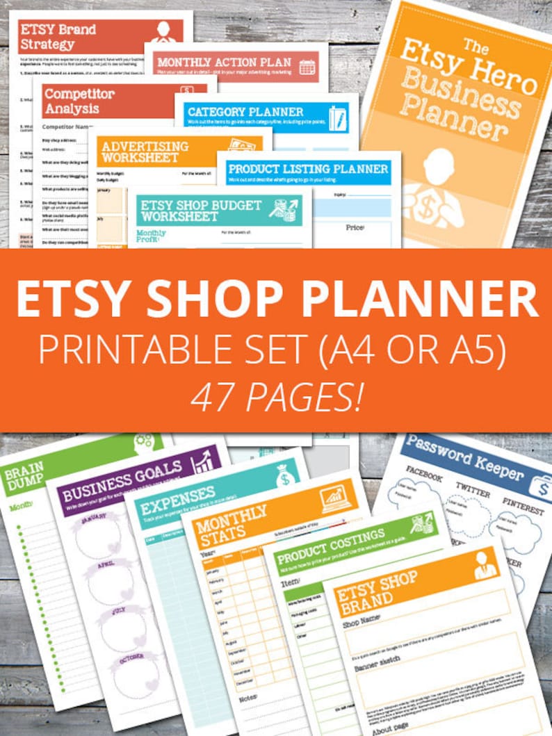 Etsy Retail store Planner, Organizer and Worksheets - Etsy Hero Keep Printables, Quick down load photograph about Etsy Printables named Etsy Retail store Planner, Organizer and Worksheets - Etsy Hero Retail outlet Printables, Instantaneous obtain