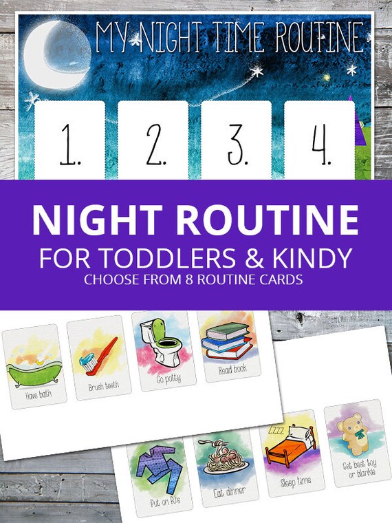 Toddler Night Time Routine Chart