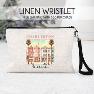 Charleston makeup bag, Charleston girls trip bag, Charleston girls trip gift, Charleston trip bag, Charleston trip gift, Charleston bag
