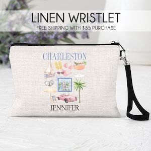 Charleston makeup bag, Charleston girls trip bag, Charleston girls trip gift, Charleston trip bag, Charleston trip gift, Charleston bag