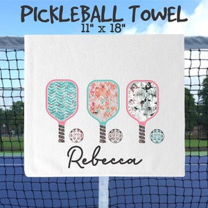 pickleball towel, pickleball hand towel, pickleball lover gift, pickleball team gift, pickleball gift, personalized pickleball gift