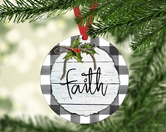 Christmas ornament, Christian ornament, Faith, Hope and Love ornament