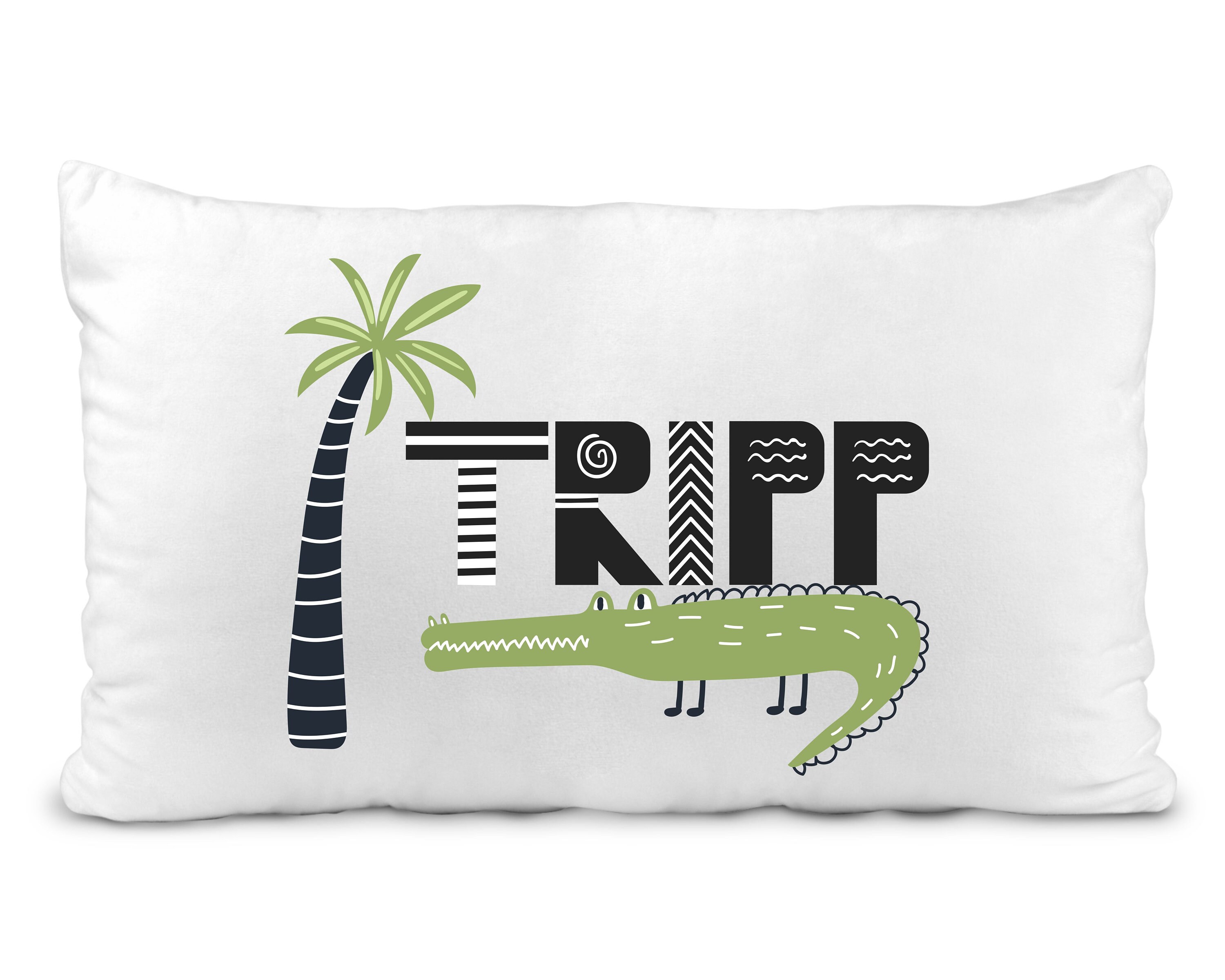 Embroidery Animal Pillow 58cm / Crocodile