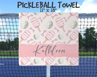 pickleball towel, pickleball hand towel, pickleball lover gift, pickleball team gift, pickleball gift, personalized pickleball gift