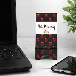 Phone stand, teacher phone stand, teacher gift, teacher appreciation gift, new teacher gift, teacher apple gift, preschool teacher gift