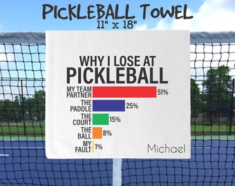 pickleball towel, pickleball hand towel, pickleball lover gift, pickleball team gift, pickleball gift, personalized pickleball gift