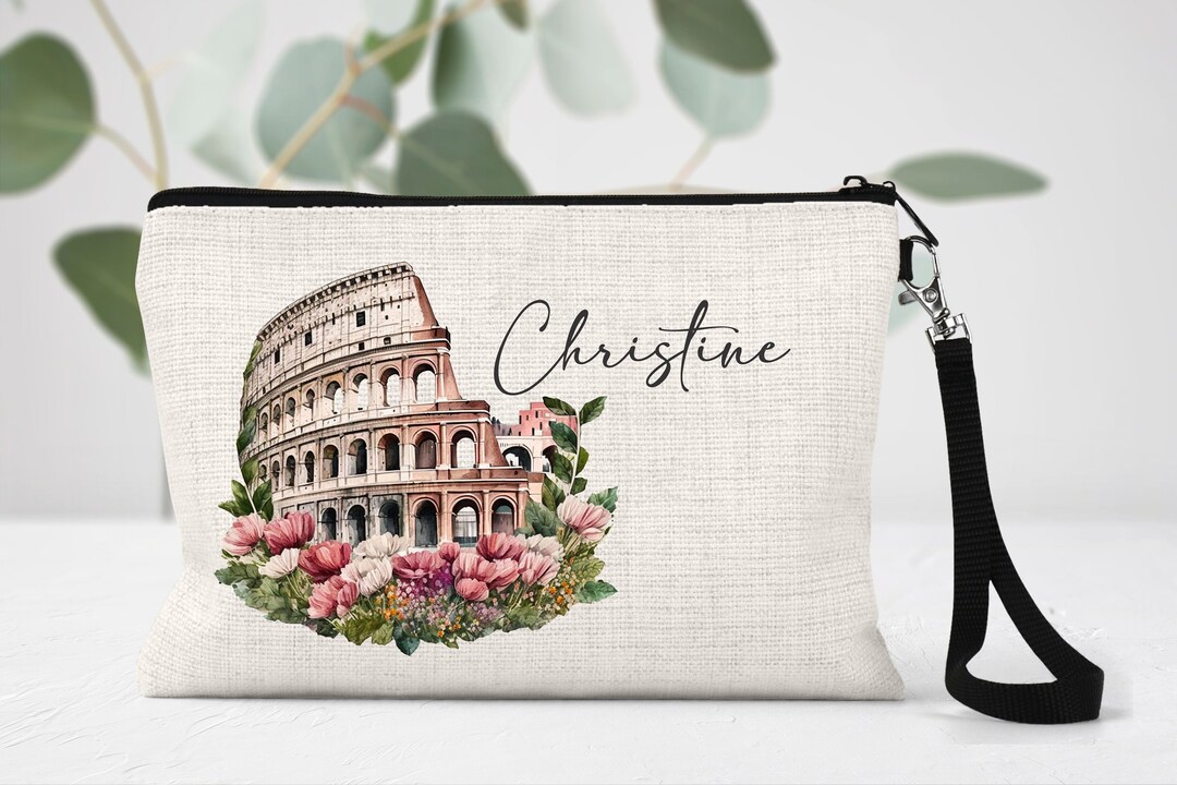 Colosseum Makeup Bag Italian Makeup Bag Rome Makeup Bag Etsy
