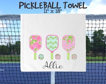 pickleball towel, pickleball hand towel, pickleball lover gift, pickleball team gift, pickleball gift, personalized pickleball gift