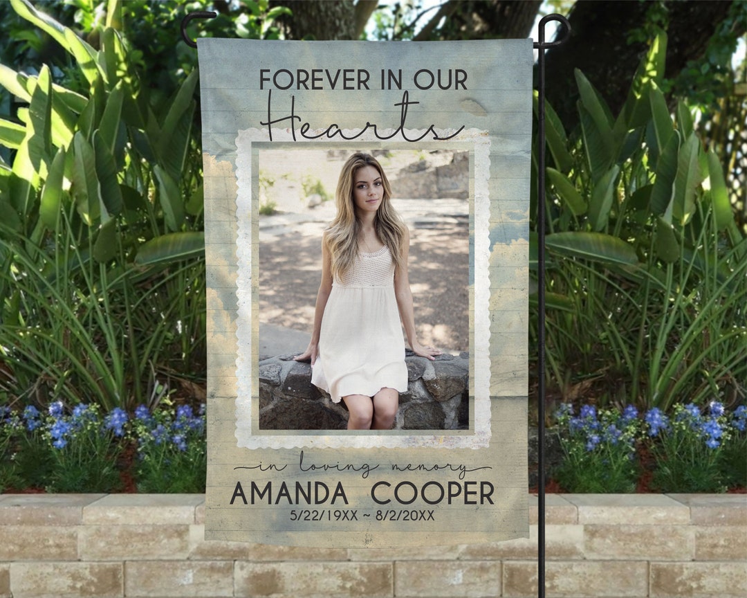 Memorial Garden Flag, Memorial Flag, in Loving Memory Flag, Cemetery ...