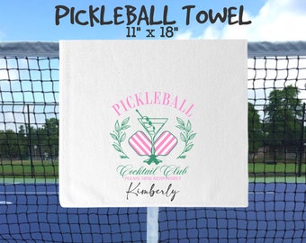 pickleball towel, pickleball hand towel, pickleball lover gift, pickleball team gift, pickleball gift, personalized pickleball gift