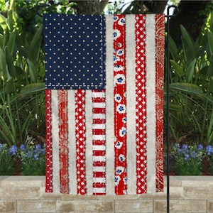 4th of July flag, patriotic flag, red white and blue flag, 4th of July garden flag, 4th of July decoration, summer garden flag, summer flag