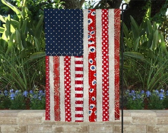 4th of July flag, patriotic flag, red white and blue flag, 4th of July garden flag, 4th of July decoration, summer garden flag, summer flag