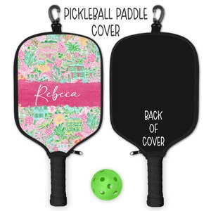 pickleball paddle cover, pickleball paddle sleeve, pickleball gift, pickleball lover gift, personalized pickleball paddle cover, pickleball