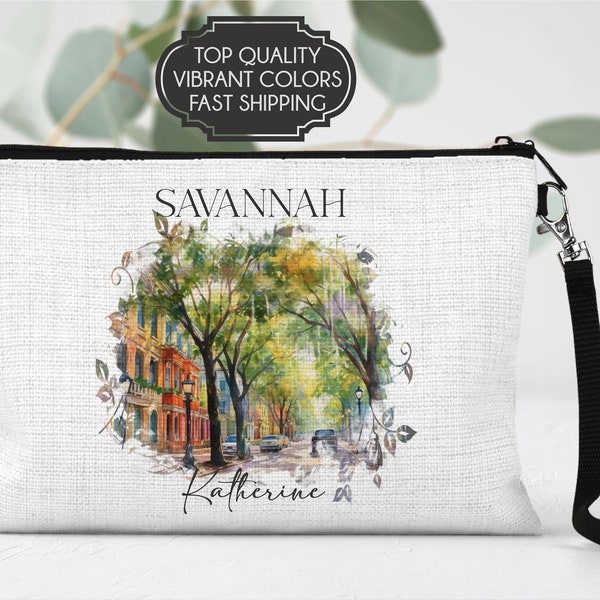 Savannah makeup bag, Savannah bag, Savannah girls trip bag, Savannah girls trip gift, Savannah trip gift, girls trip Savannah, Savannah trip