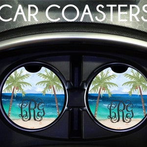 Beach Quote Car Coasters