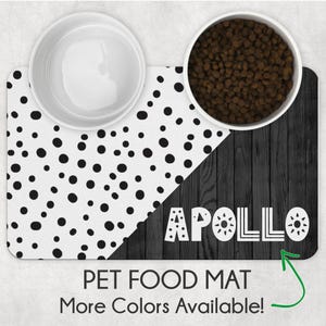 Pet mat, pet feeding mat, new puppy gift, dog mat, cat mat, boyish pet mat, dog food mat, masculine pet mat