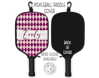 pickleball paddle cover, pickleball paddle sleeve, pickleball gift, pickleball lover gift, personalized pickleball paddle cover, pickleball