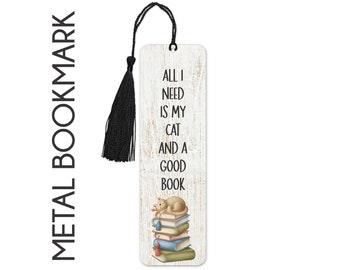 bookmark, cat lover bookmark, book lover gift, cat bookmark, cat and book lover bookmark, cat and book lover gift, cat lover gift