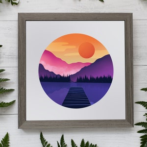 Mountains Printable Art / Mountain Print Download /  Mountains Clipart / Mountain Decor / Mountain Graphic Download