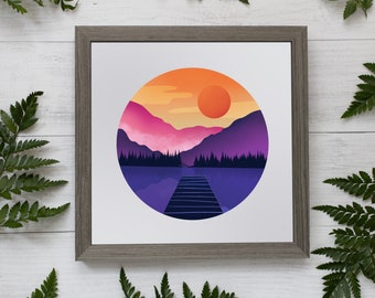 Mountains Printable Art / Mountain Print Download /  Mountains Clipart / Mountain Decor / Mountain Graphic Download