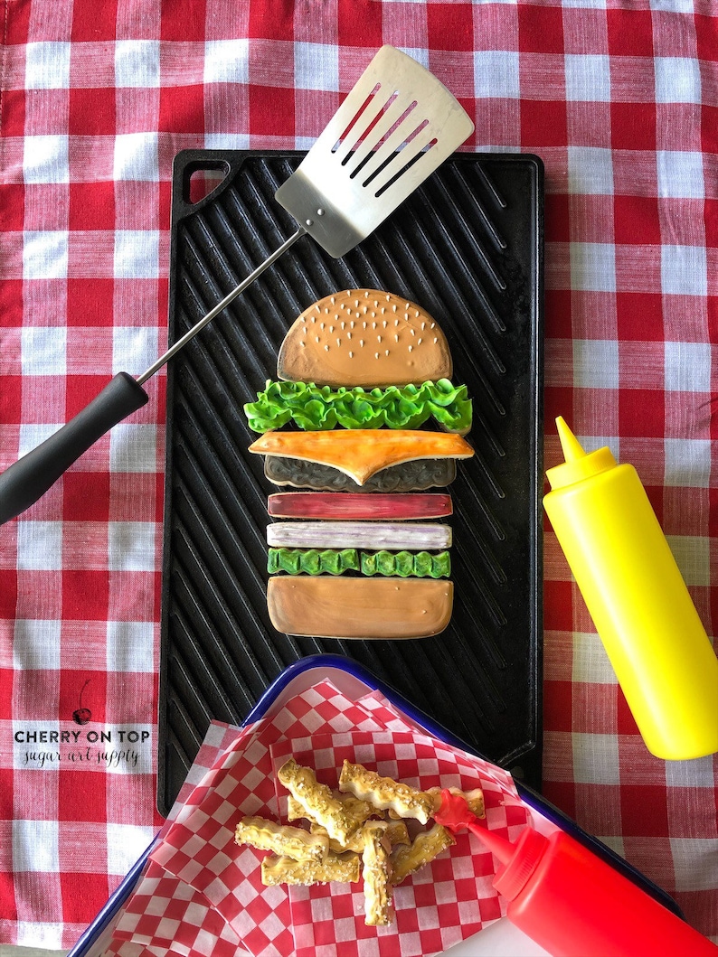 Burger Cutter Set 7pc Etsy