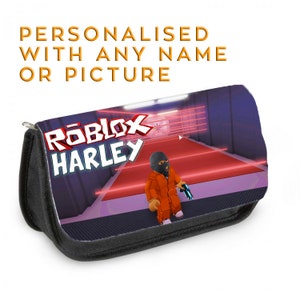 Roblox Game Cartoon Pencil Case Boys Girls Primary Middle School Students  Large Capacity Stationery Storage Pouch Pen Bag