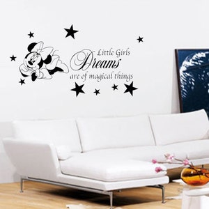 Minnie Mouse Wall Art - Vinyl Wall Art Sticker Decal - Bedroom