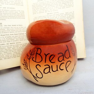 Rustic Bread Sauce Pottery Jar - Carlton Ware - Cottage Loaf - Kitchen Display -