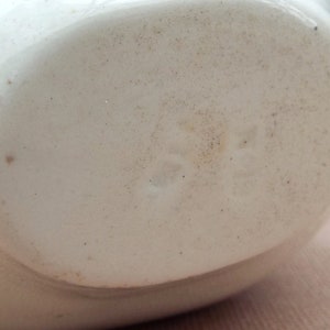 Small Jelly Mould Old White Ironstone Vintage Kitchen Ware Size nos 19 Some surface marks from age image 7