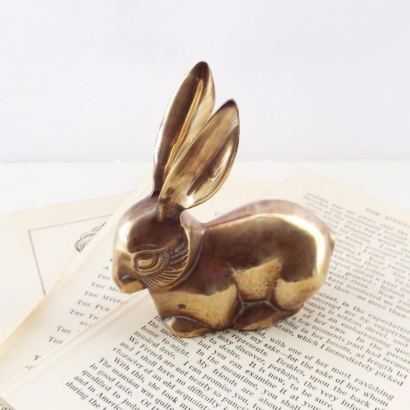Brass Rabbit - Etsy