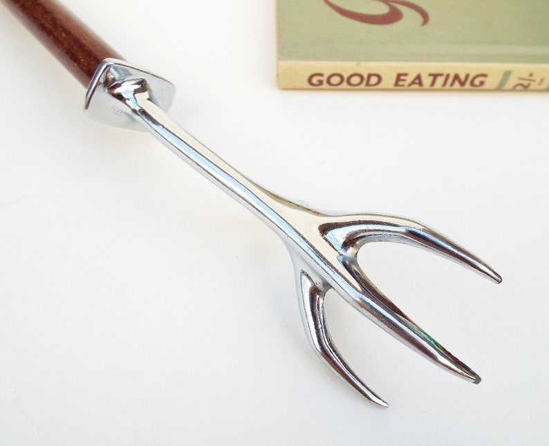 Claw Foot Carving Fork Wooden Handle Kitchen Utensil Etsy