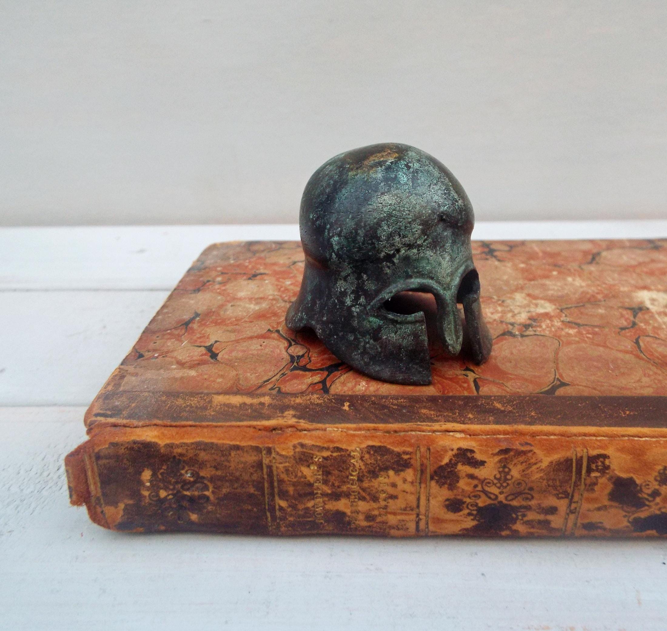 Miniature Viking Style Helmet - Desk Accessory - Small Alternative Paperweight -