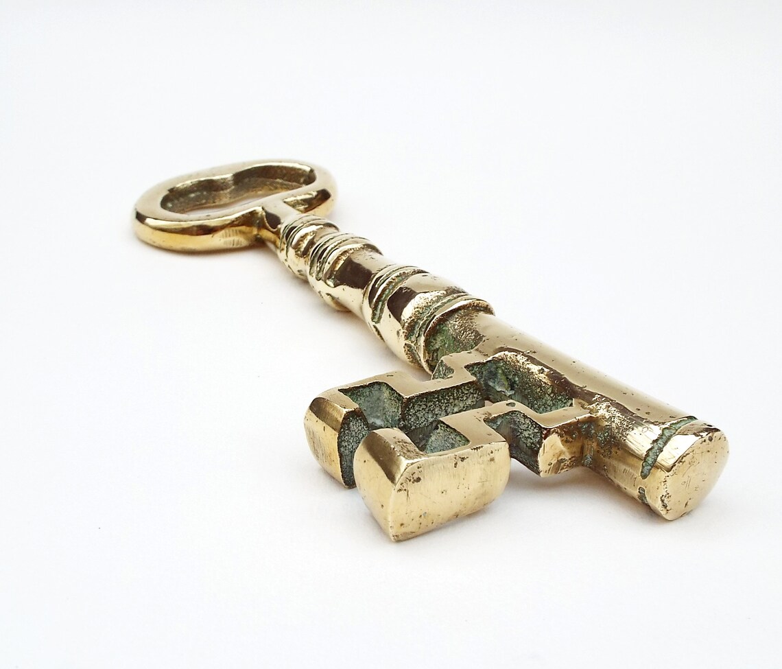 Brass Decorative Key Large Size Key Paperweight Ornament Etsy