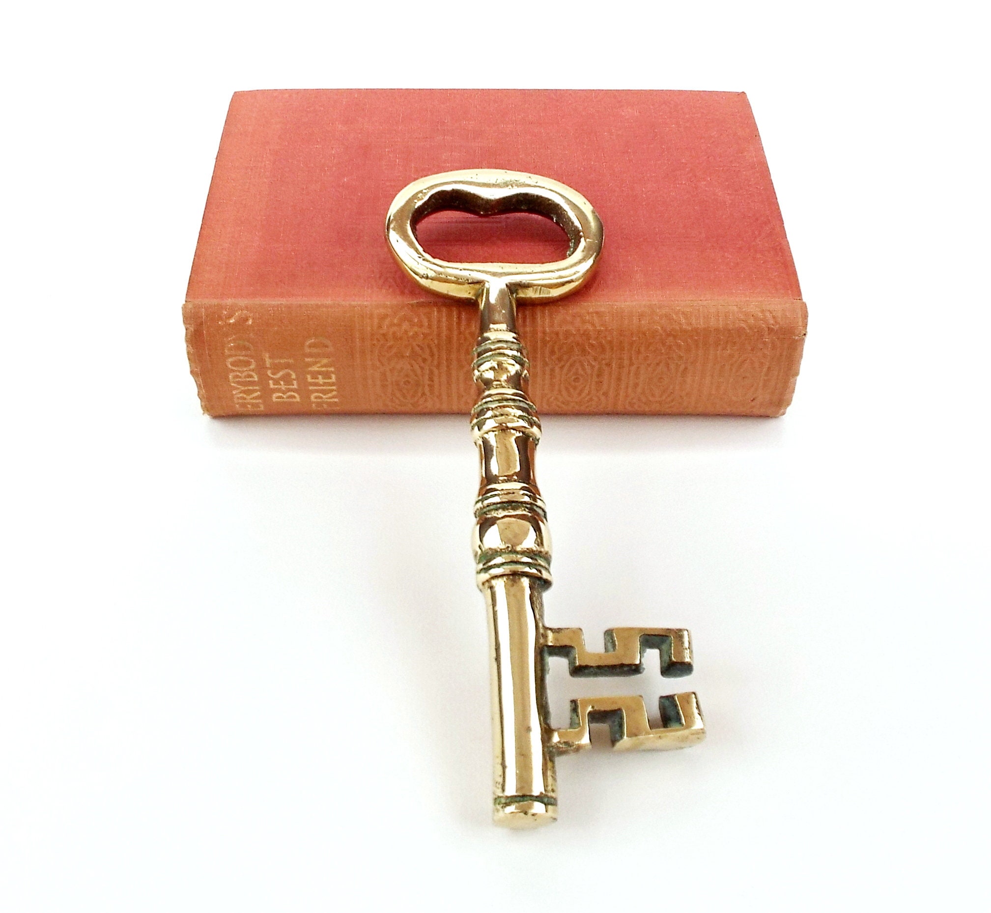 Brass Decorative Key Large Size Key Paperweight Ornament Etsy