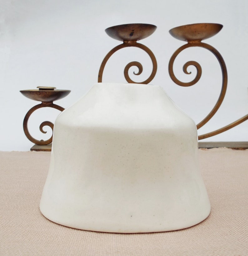 Small Jelly Mould Old White Ironstone Vintage Kitchen Ware Size nos 19 Some surface marks from age image 6