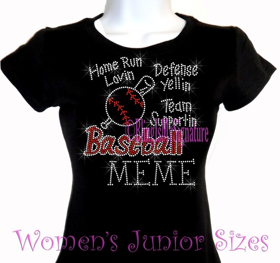 Baseball Grams C Rhinestone Iron on Transfer Hot Fix Bling Sports School