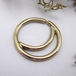 Gold Septum Ring, Septum jewelry, Gold Septum, Tribal Septum, Silver Nose Ring, Nose Hoop, Septum Piercing, Tragus Piercing, Helix piercing