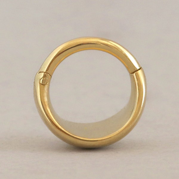 14k Gold Helix Piercing, Helix Clicker Ring, Helix Jewelry, Small Helix Ring, Solid Gold Helix Earrings, Boho Earrings, Cartilage Earring