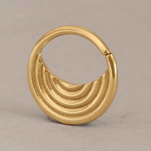 Indian Septum Ring – 14k Gold Septum Jewelry, Boho Gold Piercing, Tribal Septum Hoop, Minimalist Jewelry for Septum, Cartilage Nose Piercing