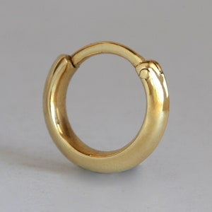 14k Solid Gold Septum Clicker, Gold Septum Ring, Septum Piercing, Septum Nose Ring, Small Septum Ring, Septum Jewelry, Nostril Ring