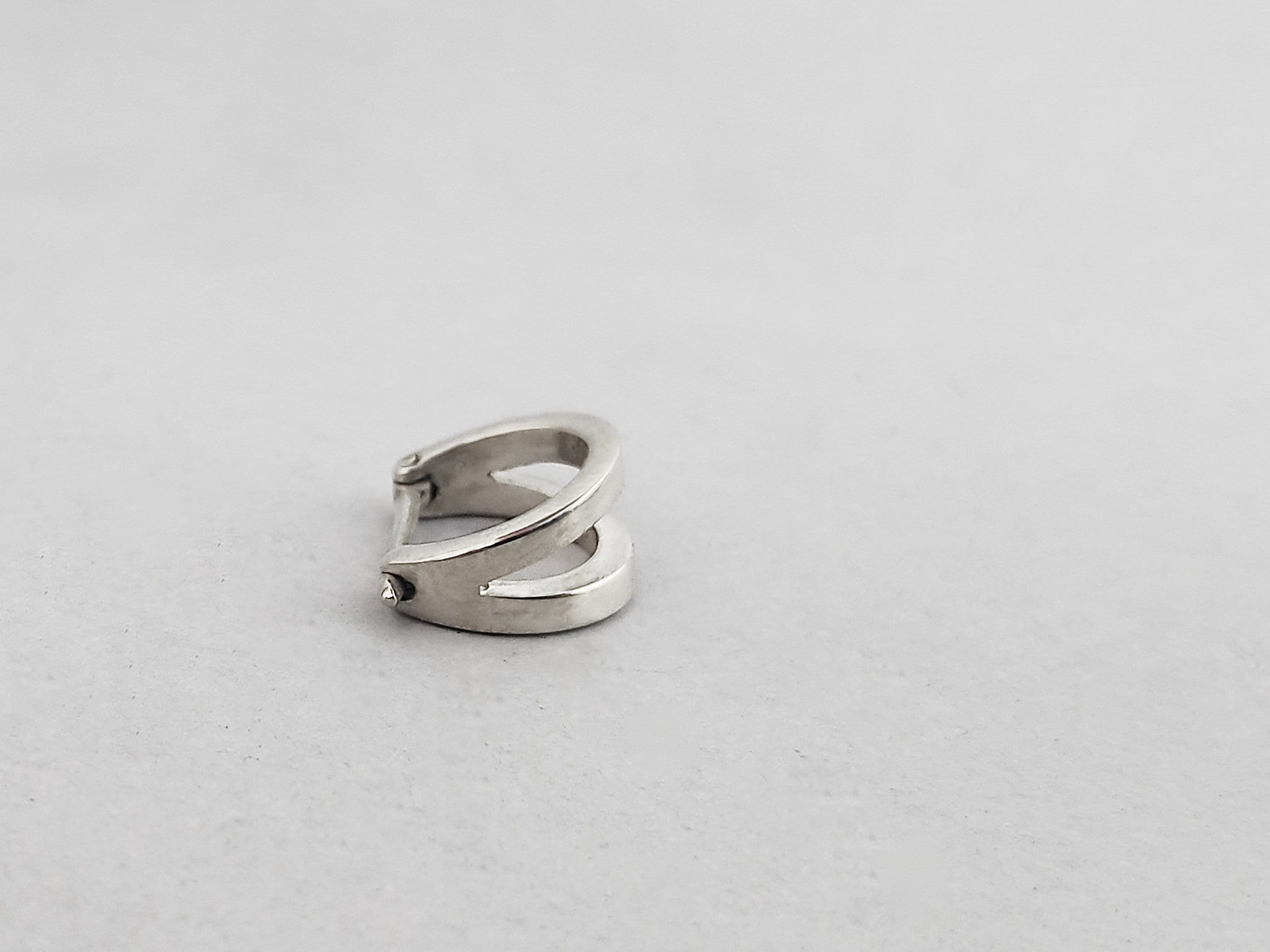 Spesso Setto Piercing Click Anello Universale Orecchio Cerniera - Foto 5