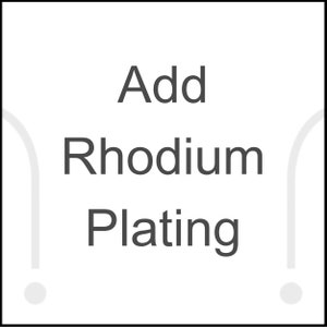 Add Rhodium Plating, *** This listing is for Rhodium plating to be applied to your white gold piercing ring. ***