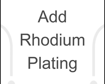 Add Rhodium Plating, *** This listing is for Rhodium plating to be applied to your white gold piercing ring. ***