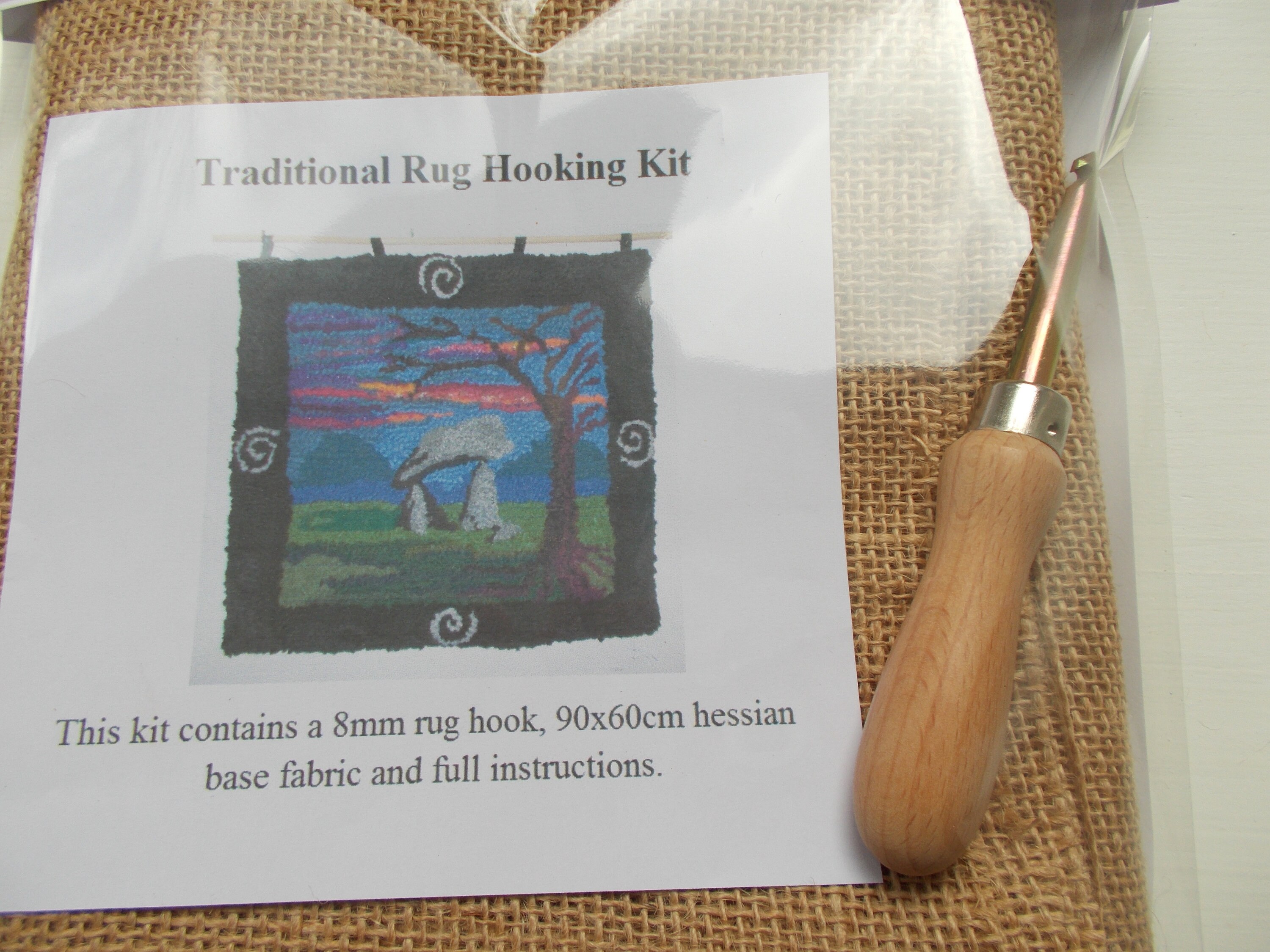 Traditional Rug Hooking Kit Etsy UK