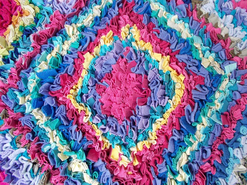Large traditional prodded rag rug kit Etsy